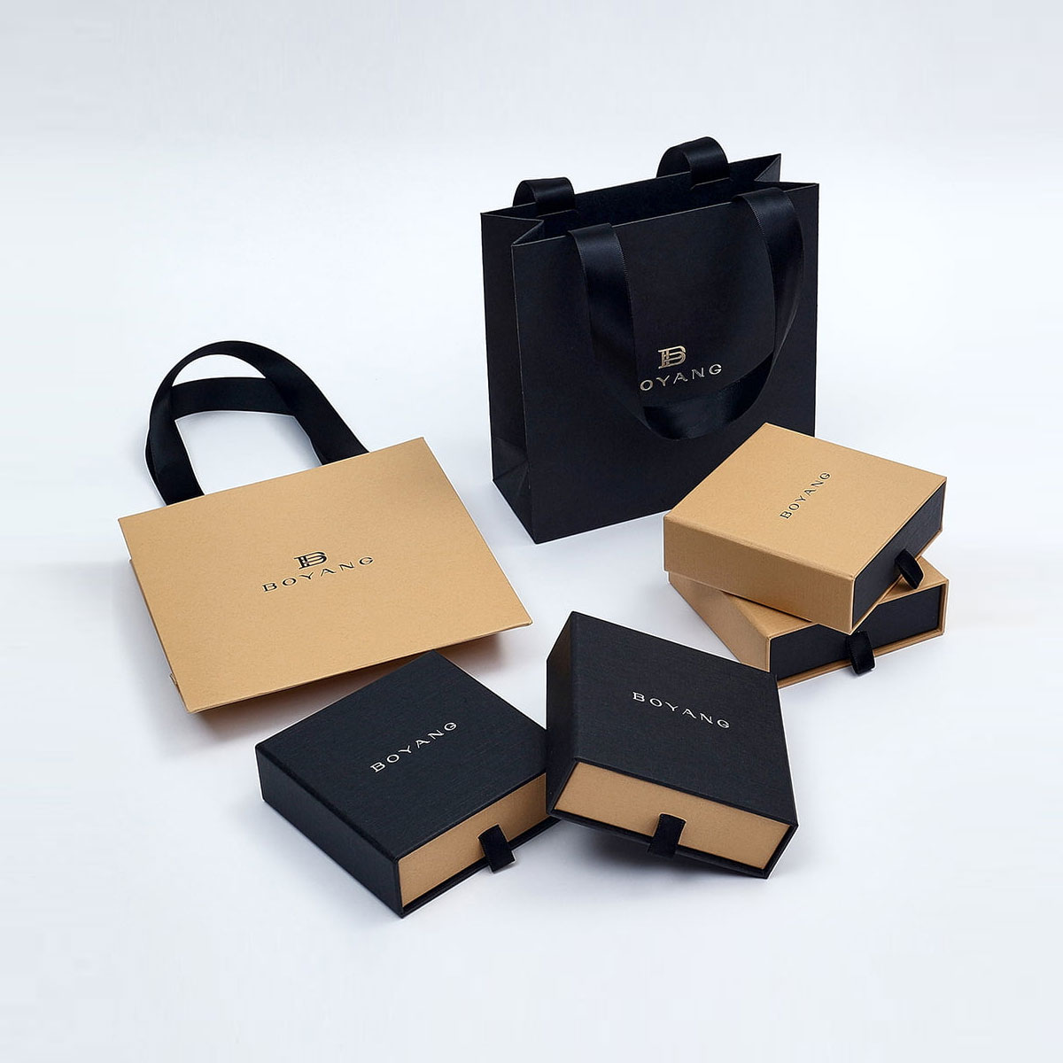 耳环盒子珠宝包装戒指礼盒项链盒子高级感翻盖盒子