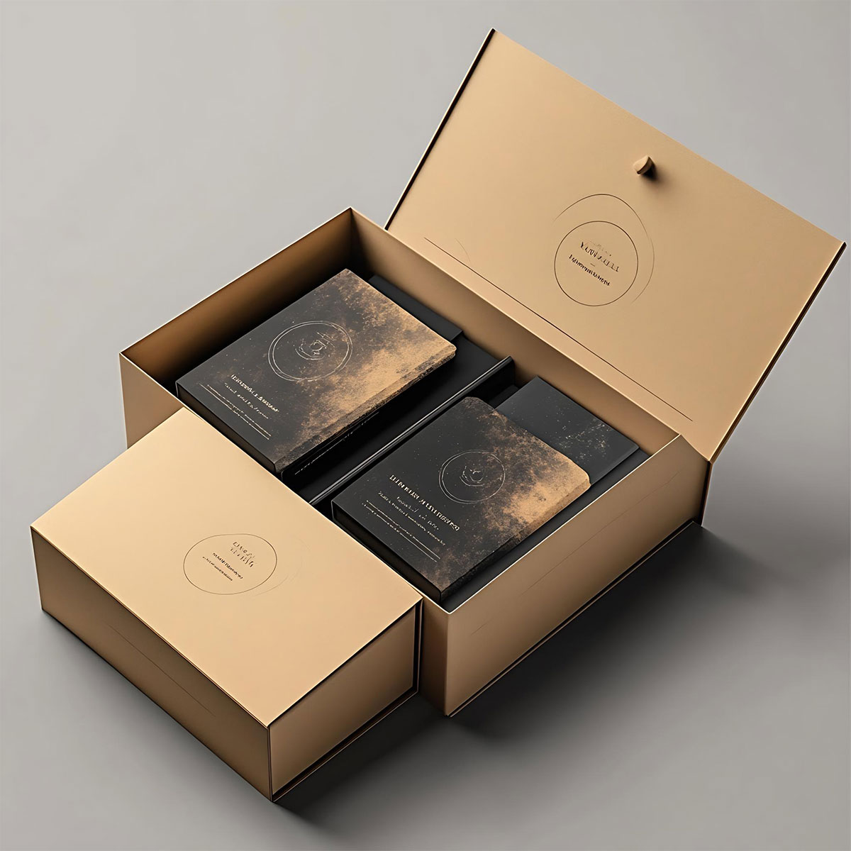翻盖包装印刷牛皮纸礼品盒