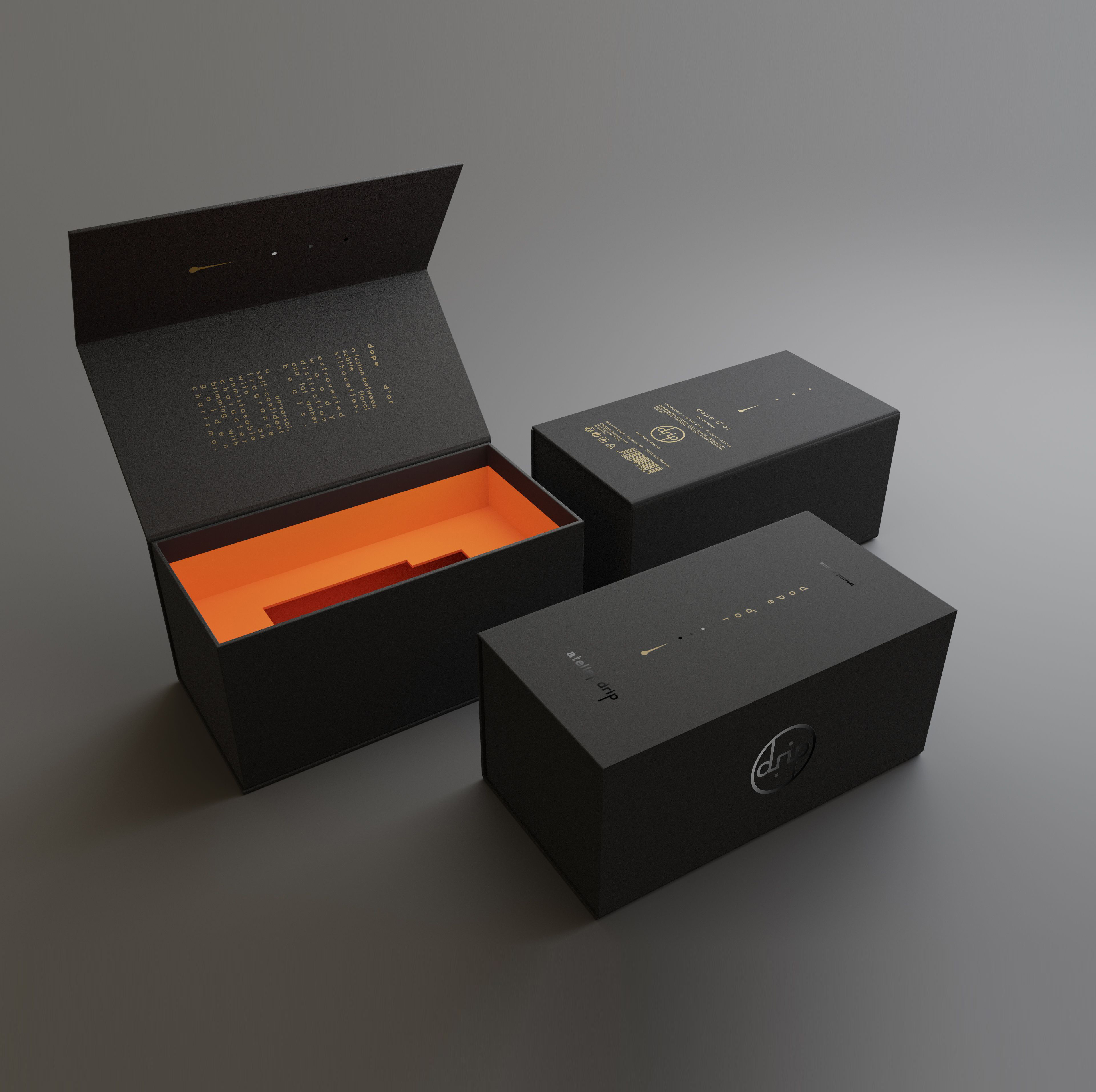 数码产品印刷包装翻盖盒